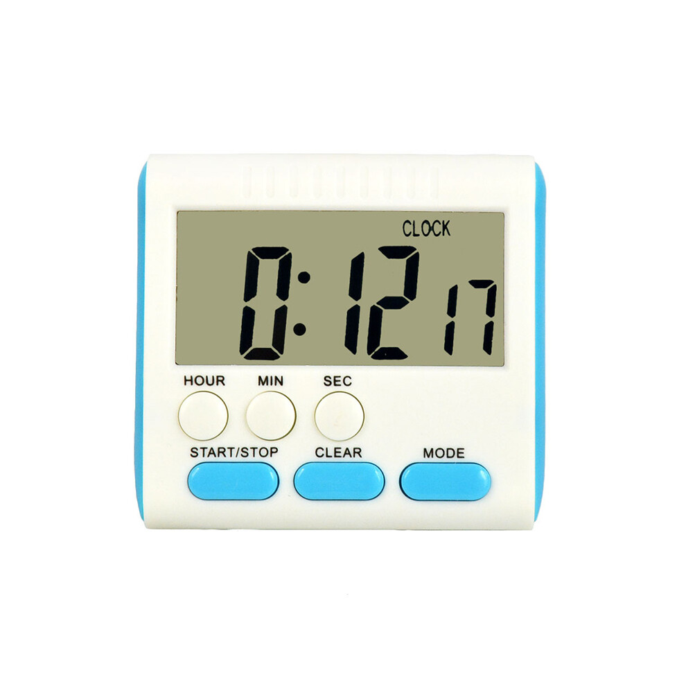 (Blue) Kitchen Electronic Countdown Timer English 24 Hours Digital Reminder Clock 320997809722