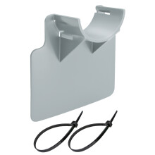 (Grey Basic) Swimming Pool Pipe Holders Plastic Above Ground Stainless Steel Hose Clamps for Preventing Pipes Sagging Accessory