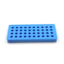 (Sky blue) 40 Holes Round Sphere Ice Tray Silicone DIY Ice Ball Maker Mold For Whiskey