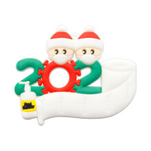 (2 people) Personalized Christmas 2020 Snow Family Santa Home Party Hanging Ornaments