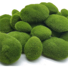 30 PCS 3 Size Artificial Moss Rocks Decorative, Green Moss Balls,Moss Stones, Fake Moss Decor for Floral Arrangements