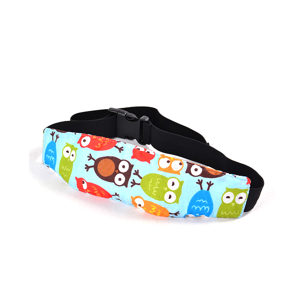 (Blue) Baby Child Car Seat Safety Sleep Adjustable Head Support Band Fixing Strap Belt Blue