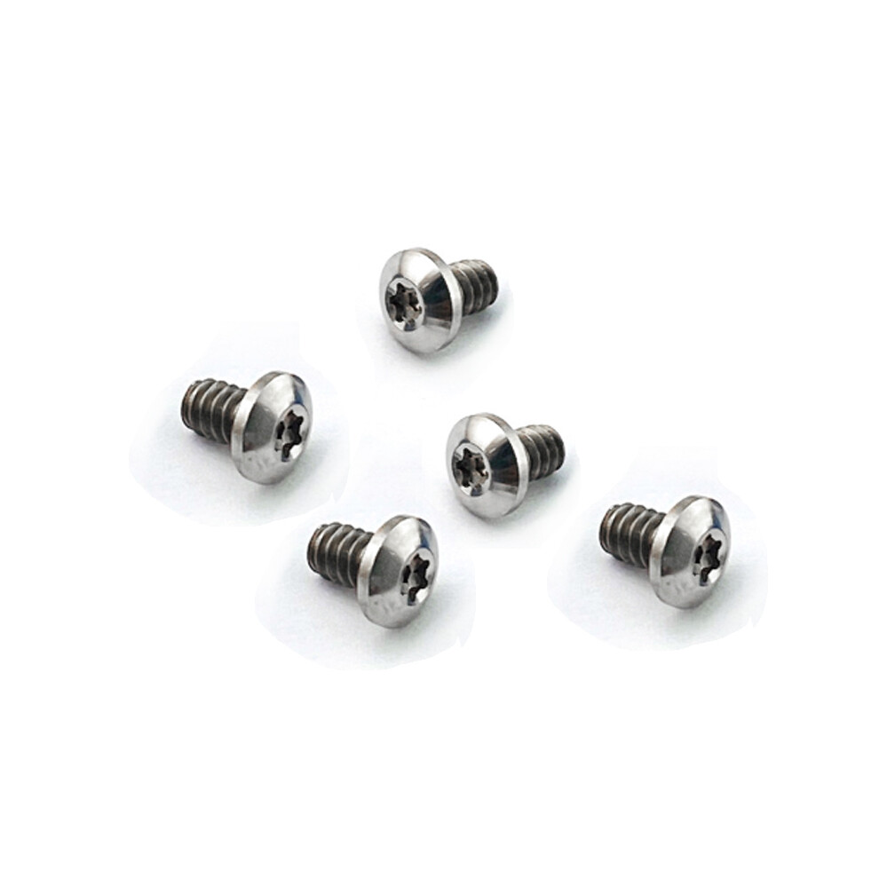 (Silver) 5Pcs Titanium Alloy Half Round Head Torx Screw For Knife Handle Screw Folding Knife Titanium Alloy Us Thread 5-40 Screws 320997820918