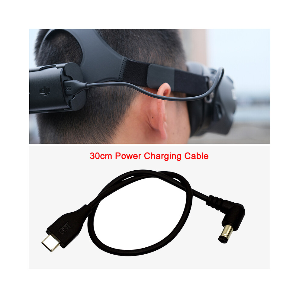 30Cm Charging Cable Power Supply Wire For Dji Fpv Combo Drone Goggles V2 Battery 110691469366