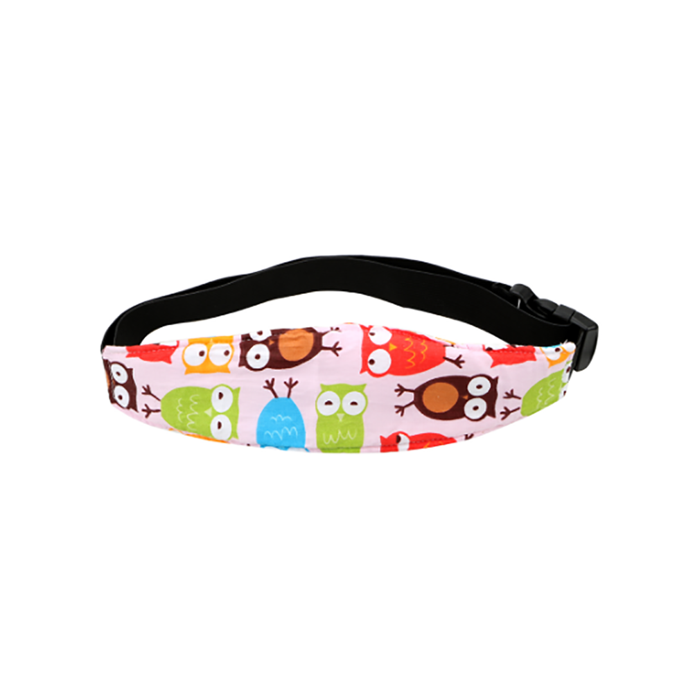 (Pink) Baby Child Car Seat Safety Sleep Adjustable Head Support Band Fixing Strap Belt Pink