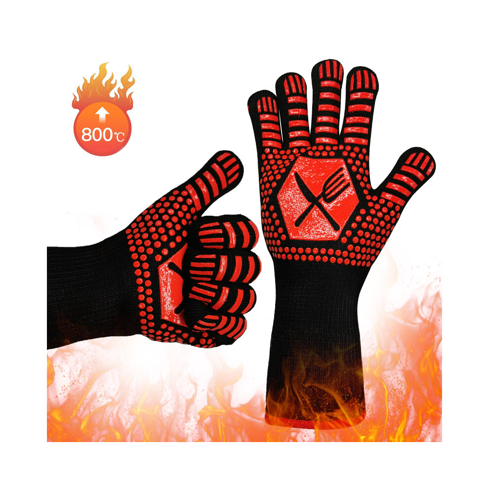 (Knife And Fork Shape) 1Pc Heat Resistant Bbq Gloves Pot Burn Fire Proof Glove Kitchen Holder Cooking 800?? 320997807711