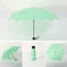 (blue) Fashion Mini Pocket Folding Umbrella Anti-UV Sun Protection Parasol Windproof