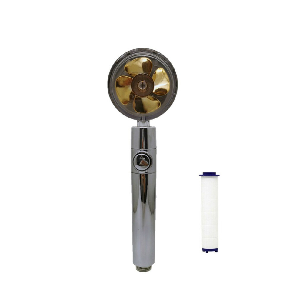 (Gold) High Pressure Shower Head 360 Rotated Water Saving Handheld Shower Head Spray +Filter 320997816614