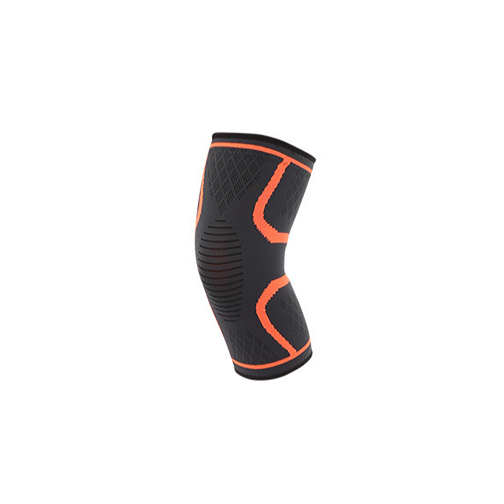 (orange, L) 2PCS Knee Sleeve Compression Brace Support For Sport Joint Pain Arthritis Relief