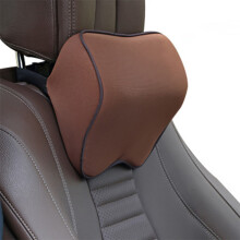 (Brown) Car Headrest Pillow Memory Foam Head Support Cushion Neck Protector Accessories