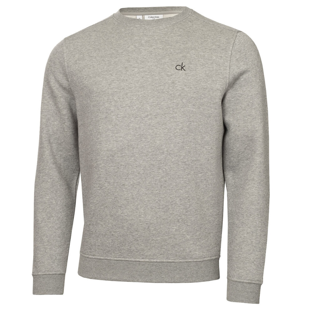 Calvin Klein (Xl, Greymarl) Mens Planet Luxury Sustainable Performance Crew Sweater