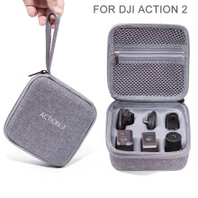 Water-risistant Box Portable Storage Bag Handbag for DJI Action 2 Carrying Case Sports Camera Accessories