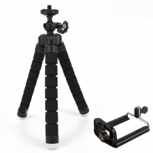 (black) Octopus Tripod Live Broadcast Stand Desktop Universal Deformation Mobile Phone Stand Sponge Stand