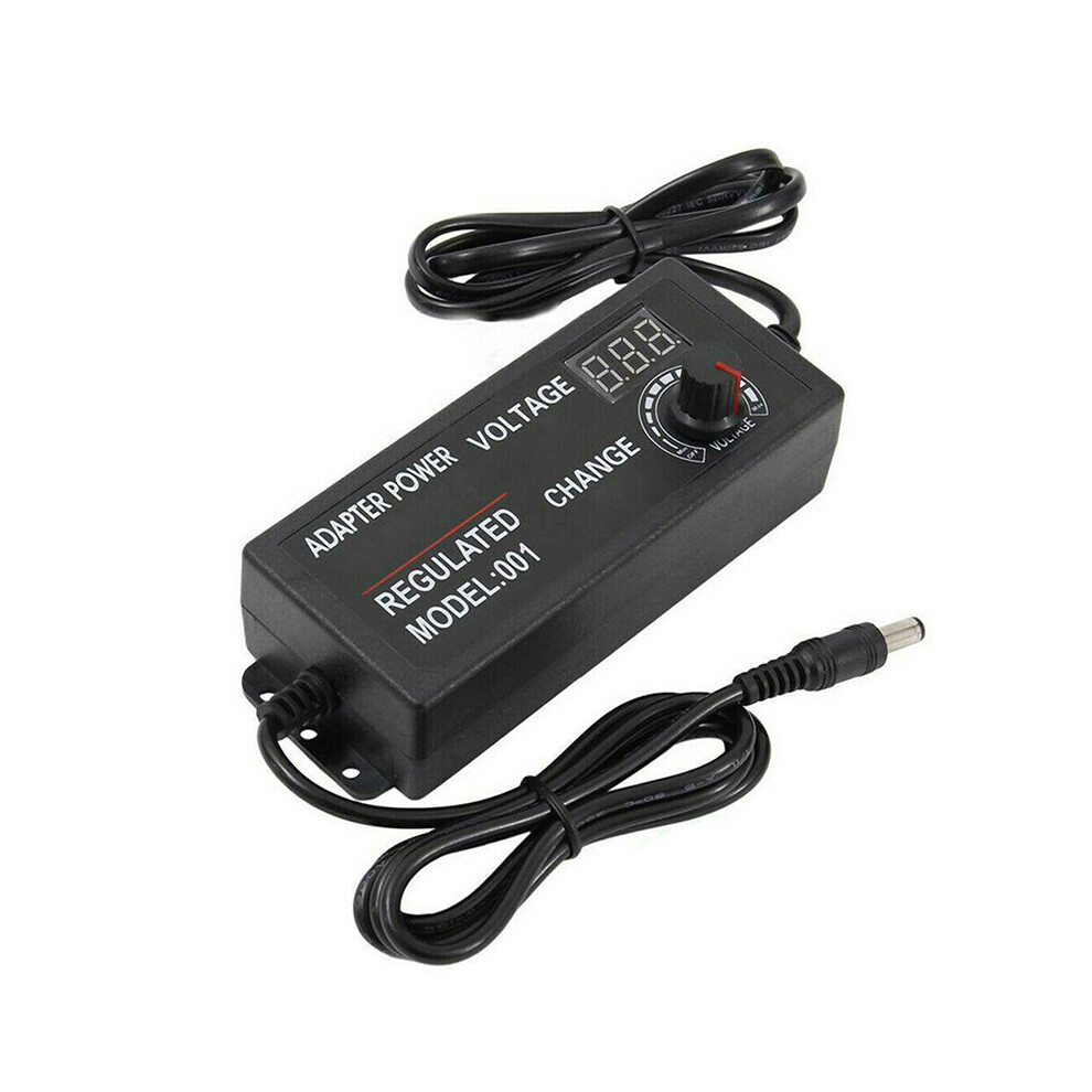 (3-12V) Adjustable Ac/Dc Power Supply Adapter Charger Variable Voltage 3V-24V Universal 320997836841