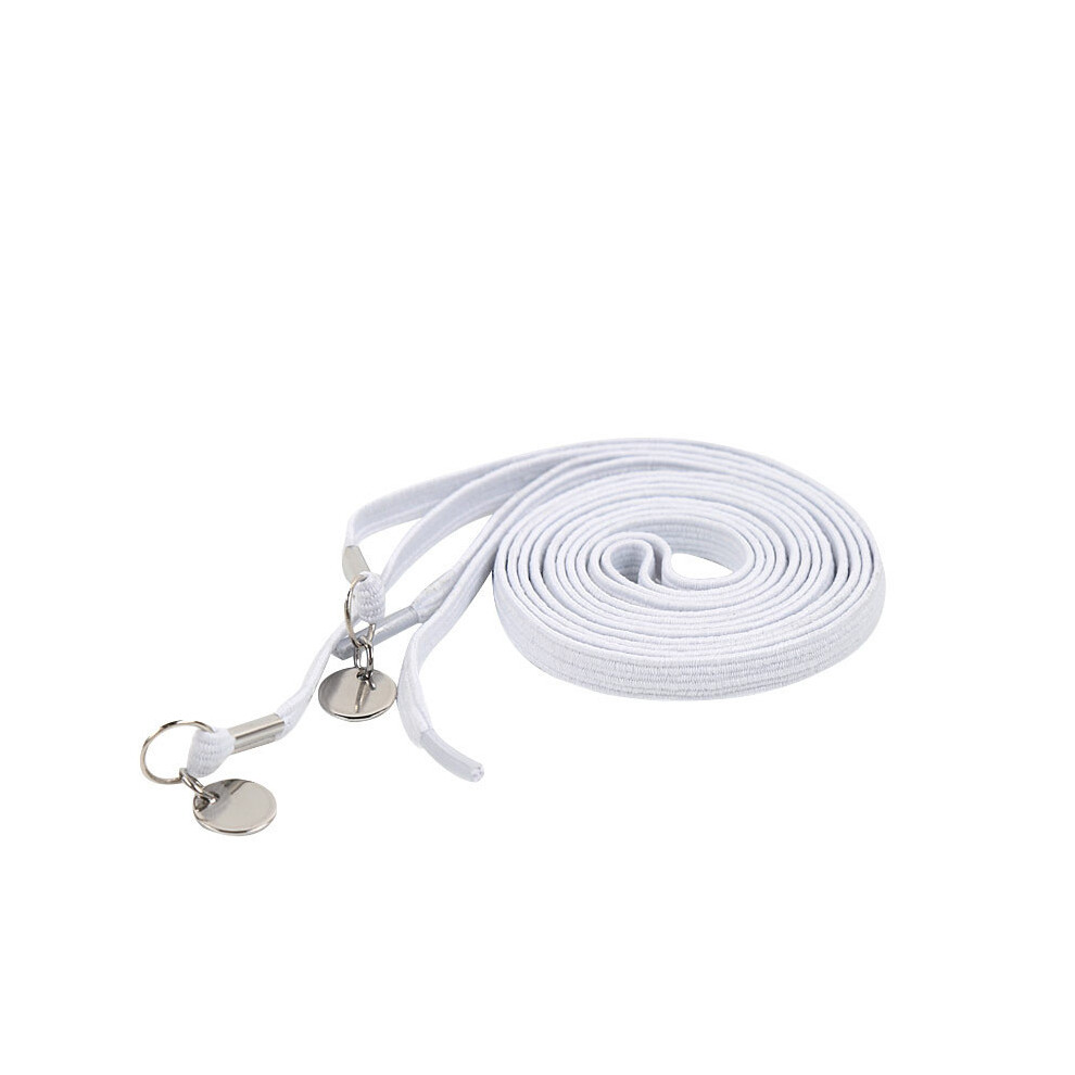 (White) Shoelaces Elastic Locking Shoelace Creative Quick No Tie Shoe Laces Kids Adult Unisex Sneakers Shoe Laces White 320997832492