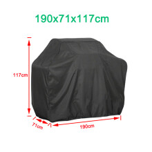 (190*71*117cm) BBQ Gas Grill Cover 32-75 Inch Barbecue Waterproof Outdoor Heavy Duty UV Protection