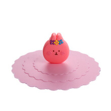 (Rabbit) Food Grade Silicone Cup Lid Large Sealing Cover Cute Cartoon Dustproof Leak-proof