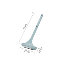 (Blue) 2 In 1 Multi-purpose Window Screen Cleaning Brush Glass Scraper Wiper Dust Remover