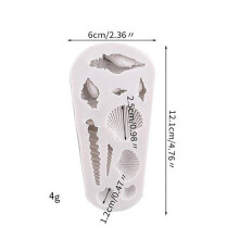 Sea Shells Silicone Cake Mould Conchs Seashell Fondant Baking Mold Decor
