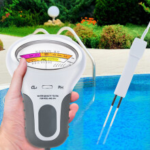 Digital Water Quality Tester for Pools & Spas - Accurate PH & Chlorine Measurement Meter
