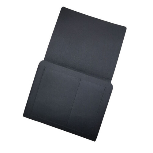 (Black) Felt Bedside Table Storage Bag Remote Control Book Organizer Sofa Hanging Tablet Holder