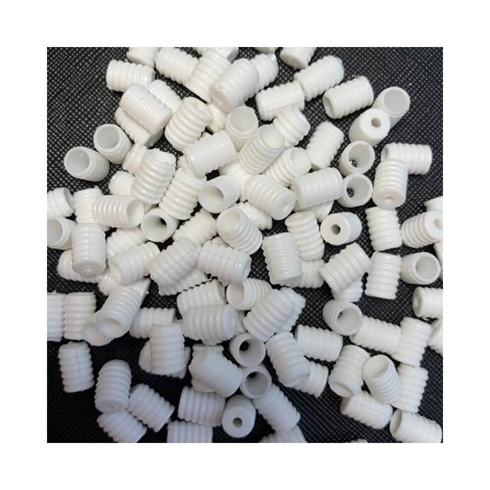 (White) 100Pcs Adjustment Buckle Ear Elastic Cord Stops Adjustable For Diy Face Cover 320997852452