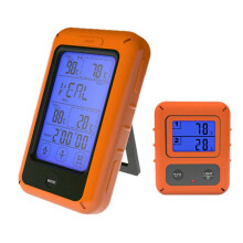 Remote Wireless Touch Screen Dual Probe Digital Cooking Meat Food Oven Thermometer