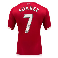 Luis Suarez Signed Liverpool 2025-26 Football Shirt