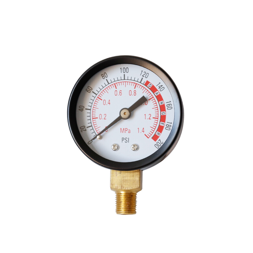 0-200 Psi Pressure Gauge For Air Tank 1/8" Npt Bottom Mount 0-1.4 Mpa 320997834403