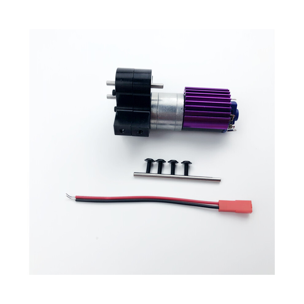 (Black) Upgraded Metal Transfer Gear Box With 370 Motor For Rc Wpl B14 B16 Jjrc Q60 4Wd Black 110691453662