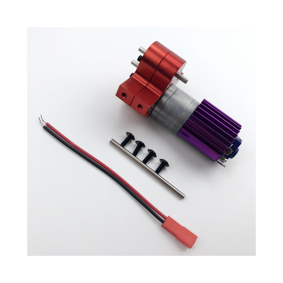 (Red) Upgraded Metal Transfer Gear Box With 370 Motor For Rc Wpl B14 B16 Jjrc Q60 4Wd Red 110691453686