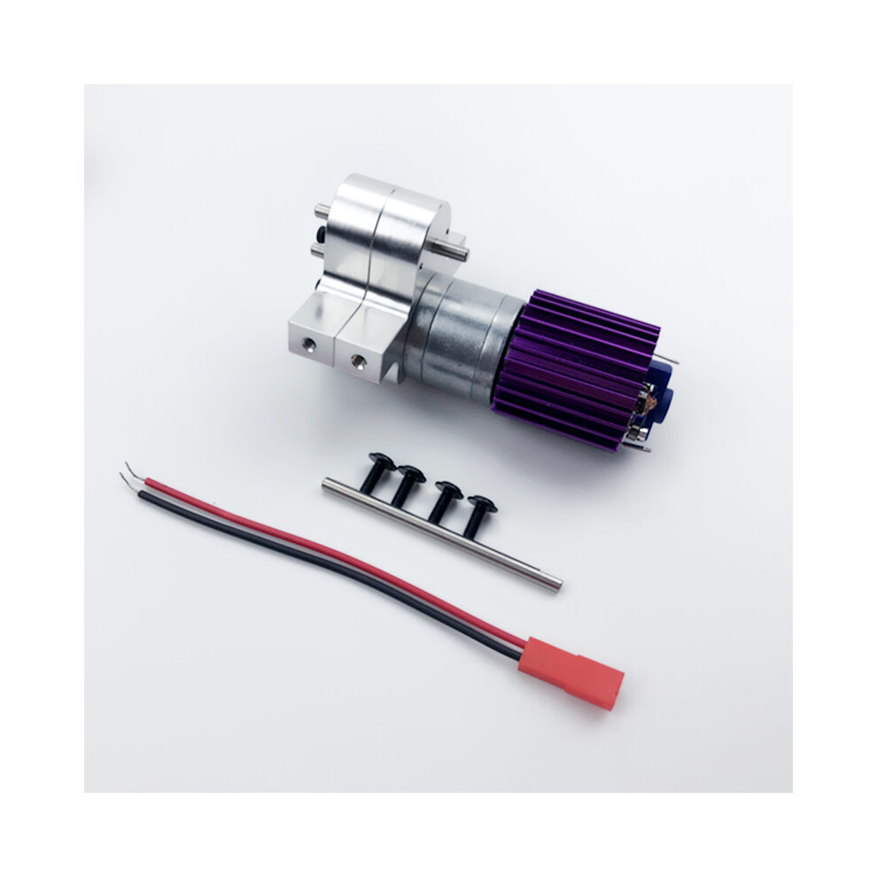 (Silver) Upgraded Metal Transfer Gear Box With 370 Motor For Rc Wpl B14 B16 Jjrc Q60 4Wd Silver 110691453679