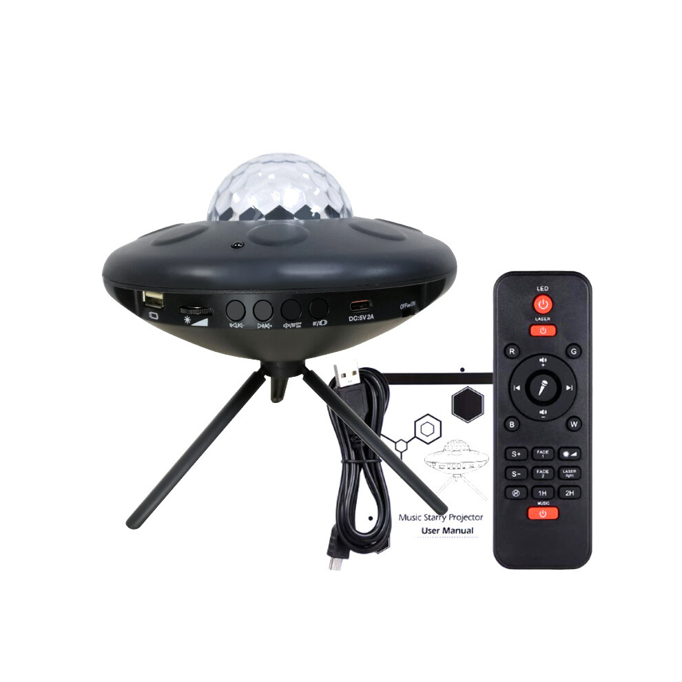Ufo Romantic Galaxy Starry Sky Projector Led Laser Watermark Light 320997845584