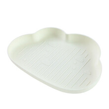 (Cloud white) Innovative Plastic Fruit Tray Household Living Room Table Snack Candy Holder Plate