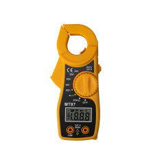 (yellow) Mini DC/AC Earth Current Clamp Meter MT-87 Digital Multimeter Voltage Tester Ammeter