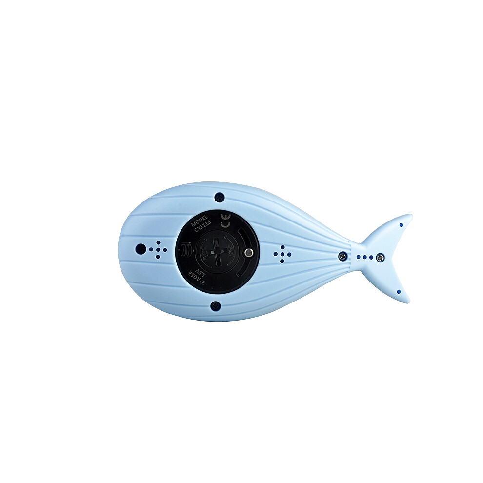 (Whale Blue) Baby Bath Thermometer Led Temperature Display Floating Cute Animal Thermomet Light/Blue