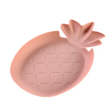 (Pineapple light pink) Innovative Plastic Fruit Tray Household Living Room Table Snack Candy Holder Plate