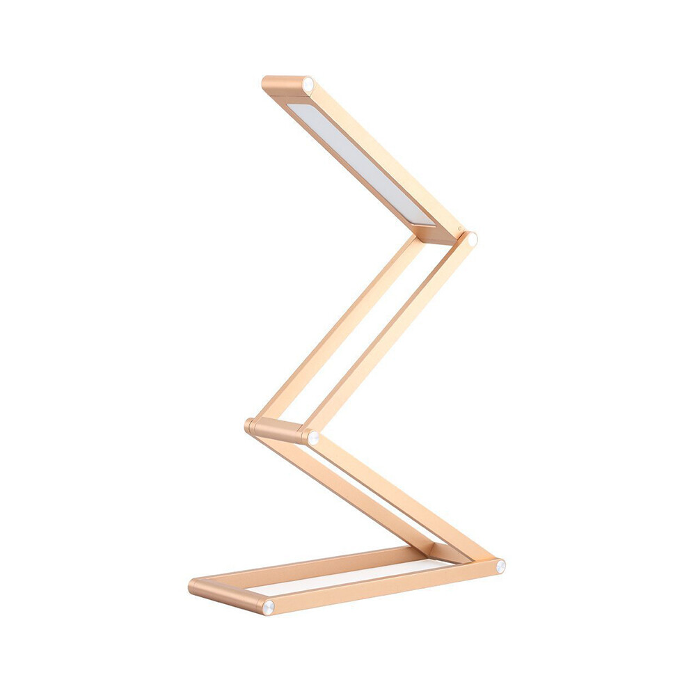 () Usb Rechargeable 21Led Wireless Dimmable Desk Lamp 360?? Folding Reading Gold/Light 320997838104