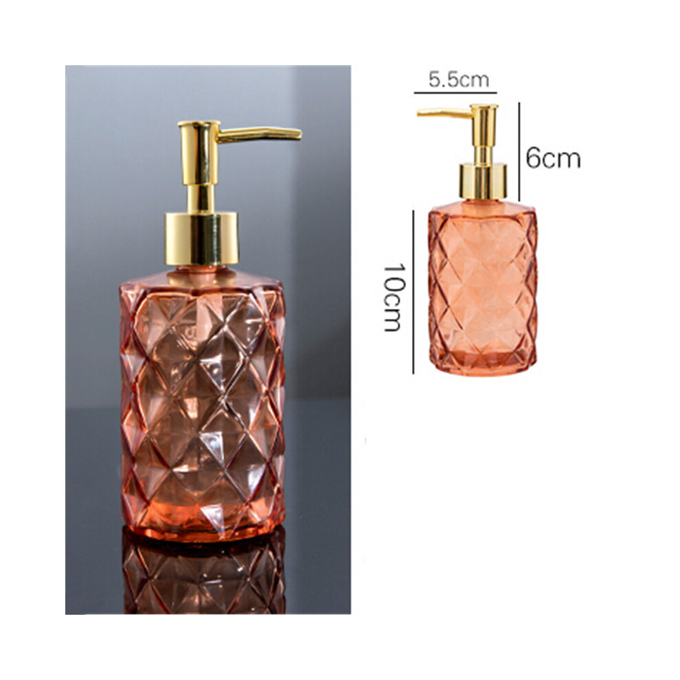 (Pink) Nordic Hand Soap Bottle With Pump Innovative Hotel Lotion Shower Gel Dispenser 320997828549