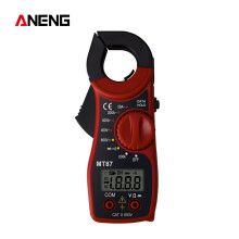 (red) Mini DC/AC Earth Current Clamp Meter MT-87 Digital Multimeter Voltage Tester Ammeter