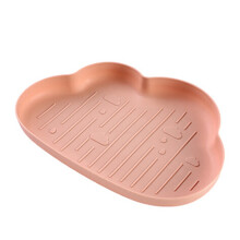 (Cloud pink) Innovative Plastic Fruit Tray Household Living Room Table Snack Candy Holder Plate