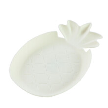 (Pineapple white) Innovative Plastic Fruit Tray Household Living Room Table Snack Candy Holder Plate