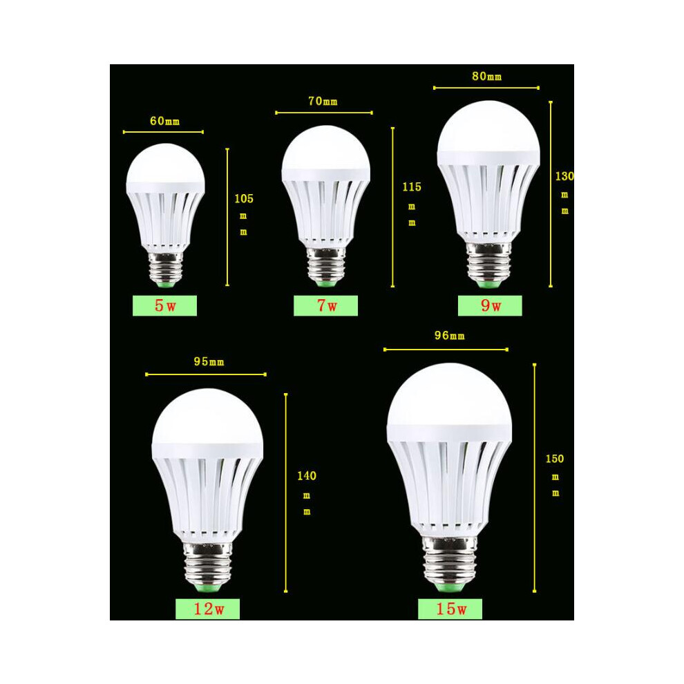 (12W) Smart Led Bulb E27 Emergency Ing Lamp Flash Rechargeable Lamps Light 320997843078