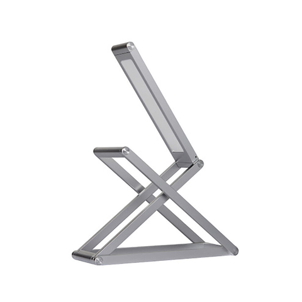 () Usb Rechargeable 21Led Wireless Dimmable Desk Lamp 360?? Folding Reading Silver/Light 320997838128