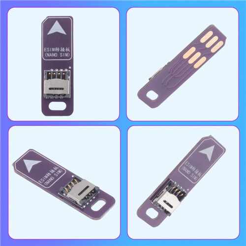 5pcs TPC ESIM Card Adapter Conversion Board  SIM to ESIM Lab Test Solderless Cable 5X 6Mm Chips 2