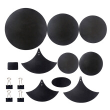 14PCS Bass Snare Drum Sound off Mute Silencer Drumming Rubber Practice Pad