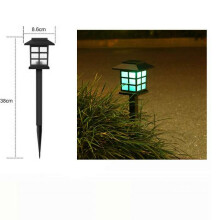 (2* Small room light RGB gradient) Outdoor solar garden 1LED home lawn light garden light atmosphere light