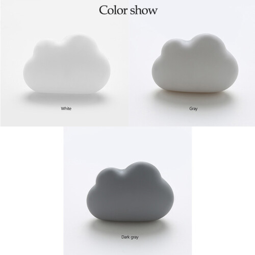 (white) Refrigerator Deodorant Activated Carbon Cloud Shape Suction Cup Sterilization Odor Remover