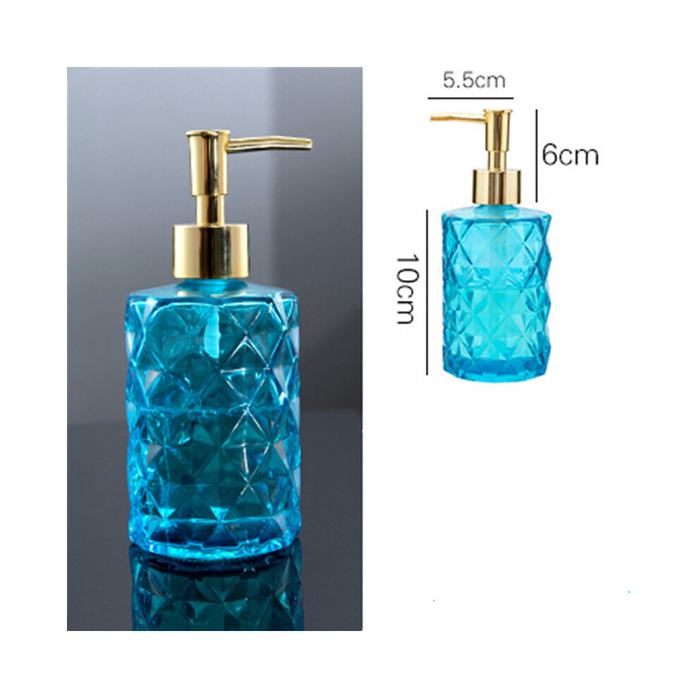 (Blue) Nordic Hand Soap Bottle With Pump Innovative Hotel Lotion Shower Gel Dispenser 320997828556