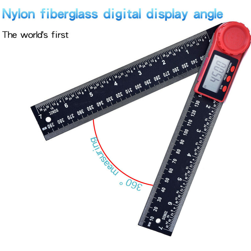 Lcd Digital Angle Finder Ruler 8-Inch Protractor Measure Tools 200Mm Angle Gauge 320997835677
